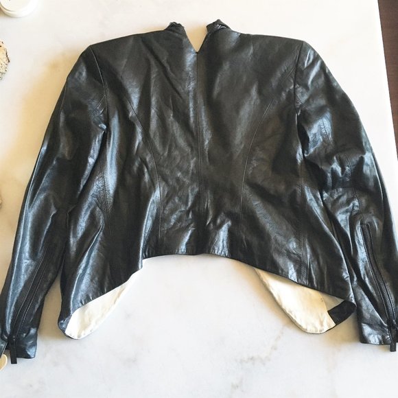 Theyskens' Theory Juji black leather jacket / blazer, size 2 / 36, 100% lamb - Picture 5 of 16